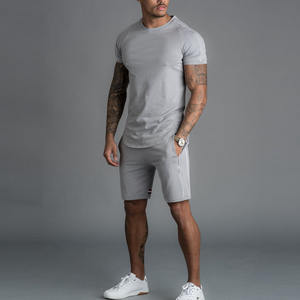 Conjunto de Pantalones Cortos Casuales de Verano para Hombre, Talla Grande, de Alta Calidad, con Logotipo Personalizado, Ropa Deportiva, 2 Piezas, Camiseta y Pantalones Cortos, 100% Algodón - Product Image 2