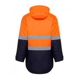 Ropa DE TRABAJO Chaquetas de alta visibilidad Chaquetas DE SEGURIDAD reflectantes a prueba de viento resistentes con forro polar en el interior Chaquetas de invierno cálidas para hombres - Product Image 2