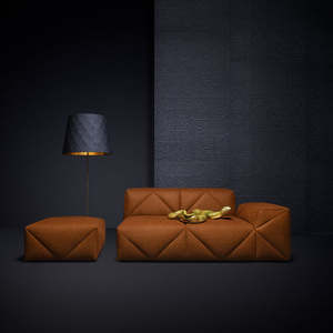 BFF Luxury Modern Corner <b>Sofa</b> Module Velvet Fabric Reclining Bed with Luxury <b>Legs</b> <b>for</b> Living & Dining Hotel Use - Product Image 2