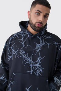 เสื้อฮู้ดซิปผ้าฝ้ายพิมพ์ลายลูกปัดสีพื้นสไตล์วินเทจสุดหรู ผ้าฝ้าย 100% หนานุ่มบุขนหนาสำหรับฤดูหนาว - Product Image 3