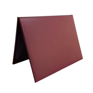 NEXXGEN Couverture de certificat/diplôme en PU marron, logo personnalisé, couleur personnalisée, taille personnalisée, dossier, impression UV, élégant, professionnel - Product Image 2