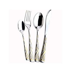 Ensemble de couverts en argent Offre Spéciale, ensemble de couverts en acier inoxydable avec poignée, ensemble de vaisselle, couverts polis miroir pour hôtel - Product Image 3