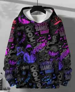 Sweat à capuche pour homme de qualité supérieure, ultra confortable et douillet, 100% coton, brodé, uni, teinture unie avec impression numérique pour l'hiver - Product Image 1