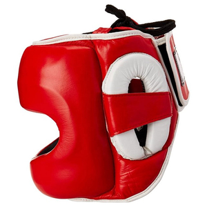 Protector de Cabeza de Boxeo Completo, Duradero, Hecho a Medida, de Cuero Auténtico, para MMA, Muay Thai, Kickboxing, con Barra Protectora Nasal - Product Image 2