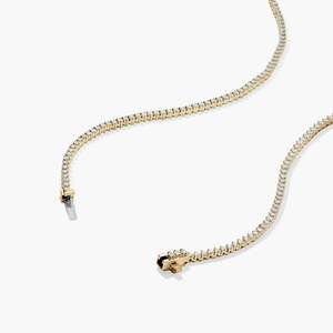 4,50 MM Moissanite Diamond Tennis Chain Iced Out Round Cut Diamond Silver/10K Gold Plated Fashion-Forward Streetwear Jewelry - Product Image 6