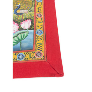 Pichwai Art Ivory Cotton Rope Bohemian Christmas <b>Wall</b> Art & Tapestry for Outdoor <b>Wall</b> <b>Decor</b> - Product Image 4