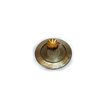 Assiette de chargeur martelée en cuivre de conception merveilleuse avec assiette de chargeur de bol de nourriture pour ustensiles de cuisine et restaurants - Product Image 2