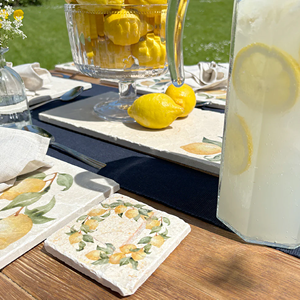 Sous-verres en marbre jeunes et vibrants dans des styles de motifs colorés, imprimés et naturels maintenant vendus en vrac pour les décorateurs en gros - Product Image 6