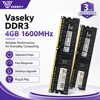 Vaseky DDR3 8GB 4GB 1600MHz 1333MHz ECC RAM de bureau PC3-12800 240PIN DIMM en stock pour mise à niveau du système PC, mémoire stable pour le jeu