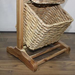 Comehome - Top <b>Shopping</b> Woven Storage Organizers for Bathroom, Kitchen, Laundry, Living Room Water Hyacinth Storage <b>Baskets</b> - Product Image 3