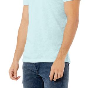 Camiseta de cuello redondo de medio punto para hombre con mangas cortas para ropa informal y actividades deportivas cómodas - Product Image 5