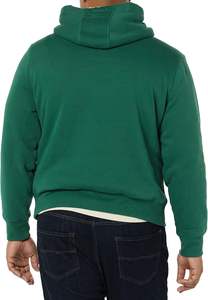 Sudadera con capucha para hombre con bolsillo con cremallera oculta, sudadera de lana de algodón, ropa de calle funcional cálida para invierno - Product Image 2