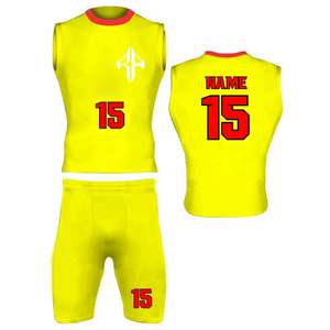 Nouvel uniforme de football américain 7v7 pour hommes en spandex/polyester toutes saisons 2025 de haute qualité avec col à capuche par RIVIAN ATLANTIC - Product Image 1