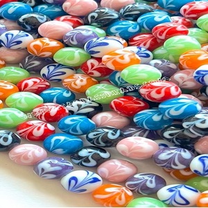High Quality Handmade Bead Strands, Lamp Work Glass Beads for Jewelry Making, Premium Quality Beads - Product Image 1