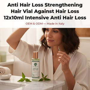 Soin Intensif Anti-Chute 12x10ml – Flacon OEM Marque Privée Italie RedMoringa – Fortifiant pour Cheveux Bouclés et Anti-Chute - Product Image 2
