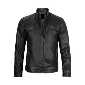 Vestes en cuir de buffle pour hommes entièrement personnalisées en cuir de vachette véritable fabriquées à Sialkot, au Pakistan - Product Image 4