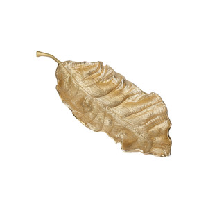 Conception de feuille d'or Beau bol de plat peut utiliser des fruits et un plat de dîner Accueil Ustensiles de cuisine Restaurant Hôtel en aluminium moulé - Product Image 1