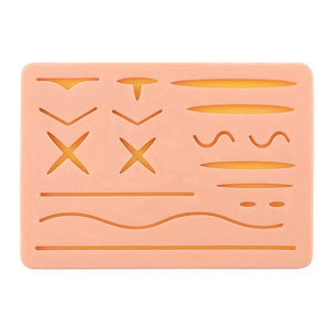 แผ่นฝึกเย็บแผลผิวหนังทางการแพทย์ สแตนเลสเกรด I สำหรับการฝึกอบรมการผ่าตัด ปิดแผล ได้รับการรับรองมาตรฐาน CE ISO มีบริการ OEM - Product Image 1