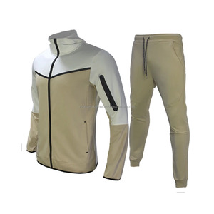 Chándales de gimnasio de ajuste Regular personalizados lavado ácido impreso cremallera conjuntos sudaderas con capucha Joggers ligero invierno correr secado rápido 100% algodón - Product Image 6