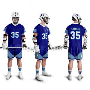 Professional Manufacturer's New Arrival High Quality Lacrosse Uniforms Custom Team Name Printing Spandex/Cotton Sportswear - Product Image 6