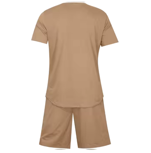Ensemble de vêtements de sport pour hommes, chemise et short en coton, course à pied, ensemble de short personnalisé pour hommes, logo personnalisé, sweat-shirt d'été 100% coton avec capuche - Product Image 4
