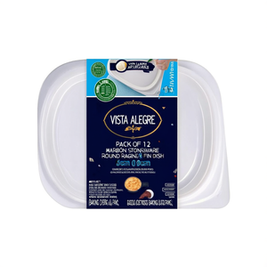 VISTA ALEGRE Pack of 12 White Stoneware Round Ragout Fin Dish 5cm 9cm for Baking & <b>Pans</b> - Product Image 2