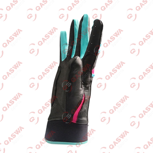 Nouveau design de gants de frappeur en cuir de haute qualité, prix de gros, gants de frappeur de baseball à manchette courte personnalisés - Product Image 4