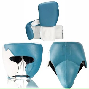 Set de Boxeo en Oferta, Personalizado, con Guantes 100% Cuero Genuino, Protector de Cabeza, Protector Inguinal, Kit de Entrenamiento para Gimnasio y Deportes - Product Image 1
