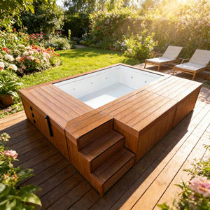 Piscina de Fibra de Vidrio Lista para Comprar, Piscina Familiar para Verano, Piscinas Elevadas para Techo, Piscinas Exteriores para el Hogar - Product Image 4