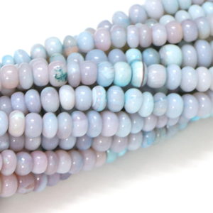 Magnifiques perles rondes lisses en opale rose et bleue, 7-11 mm, perles en opale rose et bleue lisses, qualité AAA - Product Image 6