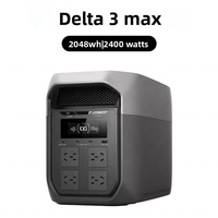 Alimentation portable DELTA 3 Max avec batterie LiFePO4 et contrôleur MPPT pour la maison, le camping en extérieur, les camping-cars et les voitures