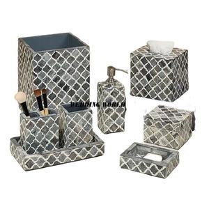 Juego de baño con acabado personalizado, accesorios de baño de diseño hechos a mano de alta calidad, juego de baño elegante clásico - Product Image 5