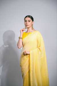 Meilleure vente Saree traditionnel indien classique avec belle séquence de travail et couleur riche Georgette Saree de l'Inde Boutique - Product Image 4