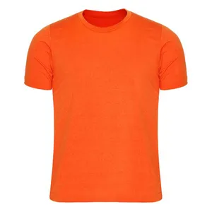 Ademende Hoogwaardige Katoenen Gebreide Zweet-Absorberende T-Shirts Op Maat Gemaakte Katoenen T-Shirt Voor Heren Oem Service Desing