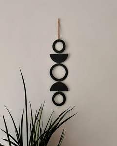 Art mural en métal Design géométrique abstrait moderne Tenture murale décorative élégante pour décoration intérieure de salon bureau - Product Image 6