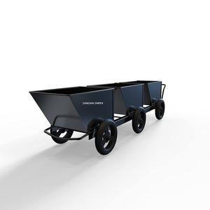 Bandeja para servir aperitivos de metal en forma de tren artesanal Carro decorativo de 3 compartimentos para patatas fritas, galletas y frutas secas - Product Image 5