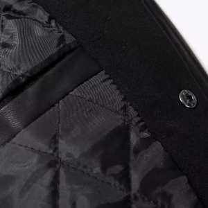 Nouvelle veste en cuir de vache, pas cher, manches en cuir de vache, Design personnalisé, laine, vente en gros, Service OEM de haute qualité - Product Image 4