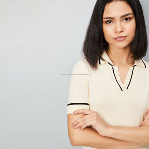 Camisetas Polo Transpirables de Alta Calidad para Mujer Fit2Fight, Camisetas Polo Casuales de Algodón y Elastano con Logotipo Personalizado - Product Image 6