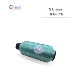 180D S Verde Neem Jari Metallic Flora Jari Hilo de bordado Poliéster Lurex de alta tenacidad para tejer a mano Jari MS-type - Product Image 3