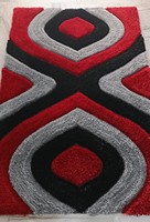 Tapis moderne personnalisable en polyester, tufté à la main, antidérapant et réversible, pour salon, chambre à coucher, avec options de taille et de couleur, idéal pour l'exercice