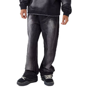 Conjunto Deportivo Personalizado de Alta Calidad con Lavado Ácido para Hombre, Chándal de Primera Calidad con Lavado Ácido, 100% Algodón, 500 GSM - Product Image 3