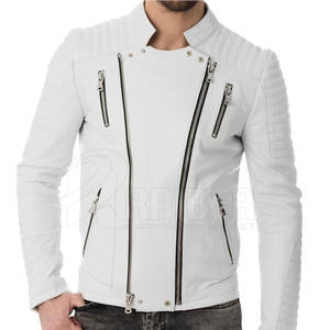 Venta caliente Hombres Ropa Chaqueta de cuero Nueva moda Hombres Chaqueta de cuero a prueba de viento - Product Image 2