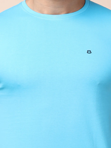 เสื้อยืดคอกลมแขนสั้นสำหรับผู้ชายผ้าคอตตอนสไตล์100% ใช้งานได้หลายโอกาสสวมใส่สบายได้ตลอดทั้งวัน - Product Image 3