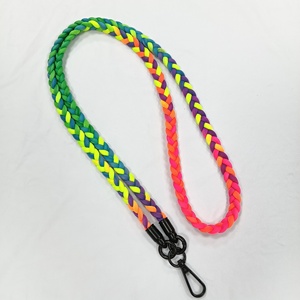 Hot Sale <b>Polyester</b> Phone Bag <b>Lanyard</b> Adjustable Round Outdoor Crossbody Neck Promotional 10mm Cotton Rope <b>Lanyards</b> with Logo - Product Image 6