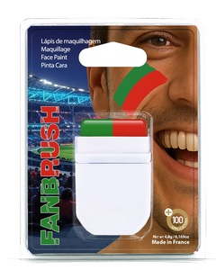 Pintura Facial al por Mayor para Aficionados al Fútbol de Portugal 2026, para Distribuidores, Hecha en Francia, 48 Naciones, Colores y Logotipos Personalizados - Product Image 1