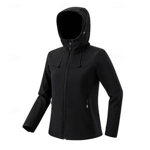 Veste de randonnée respirante en tricot pour femmes avec poches utilitaires, vêtements de sport légers et extensibles, vêtements softshell pour femmes - Product Image 1