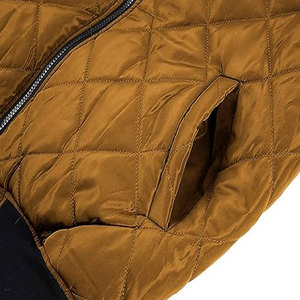 Custom Designed Lightweight <b>Quilted</b> Men's Bomber Jacket with Casual Stand Collar - Product Image 6