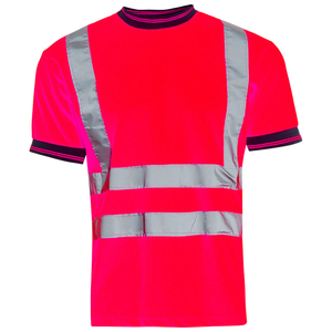 Ropa DE TRABAJO fluorescente Camisa DE SEGURIDAD Alta visibilidad Reflectante Manga corta Uniforme Construcción Polo Camisa DE TRABAJO Ropa de alta visibilidad - Product Image 2