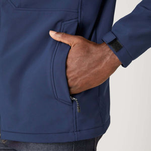 Veste Softshell pour hommes coupe-vent hydrofuge et idéale pour la superposition par temps froid ou les activités de plein air Veste Softshell - Product Image 2