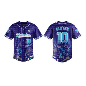 Maillot de baseball sur mesure OEM vêtements de sport de haute qualité, impression numérique par sublimation, design cousu respirant, option grande taille - Product Image 5